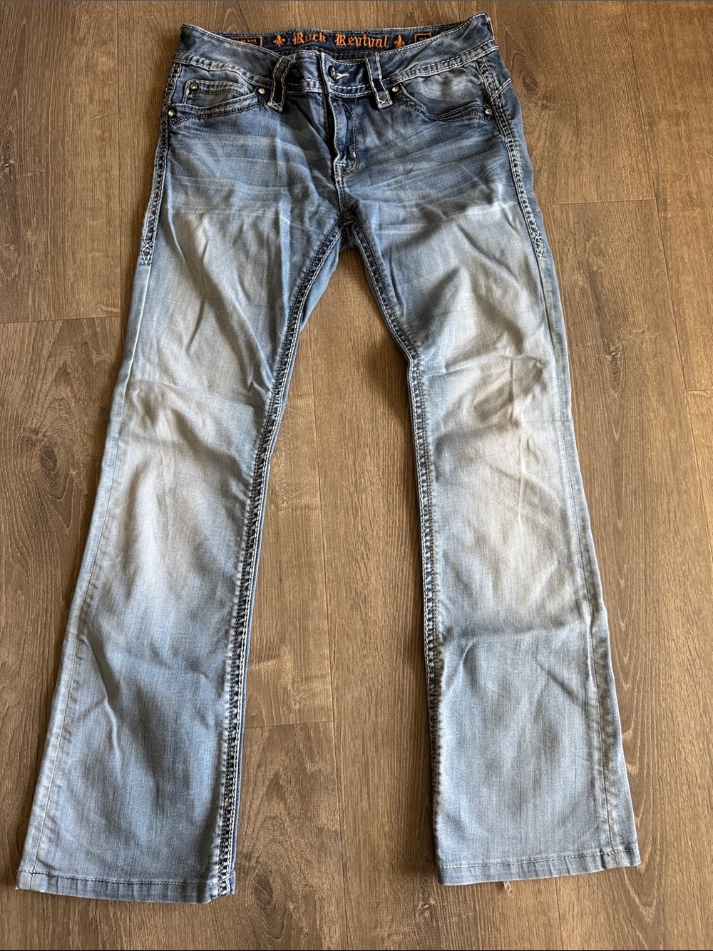 Rock Revival Light Blue Adele Bootcut Jeans